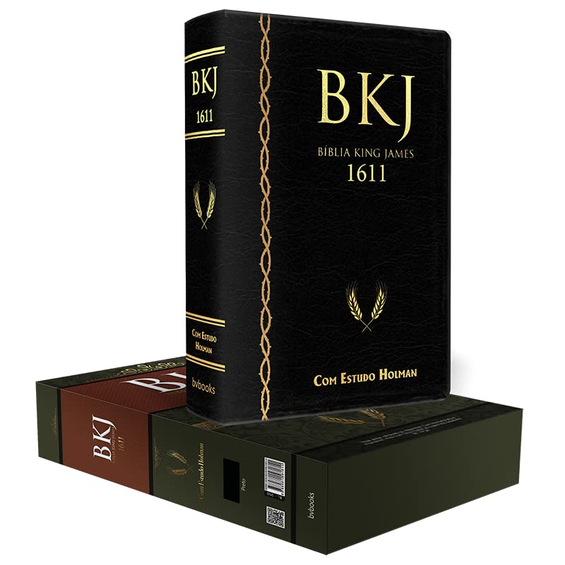 Bíblia King James 1611 de Estudo Holman - Preta 6ª EDIÇÃO
